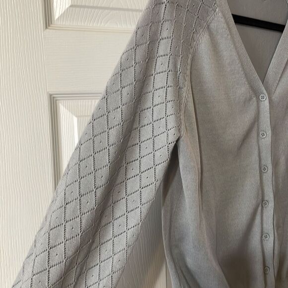 Grace Karin gray cardigan size M - Picture 2 of 6